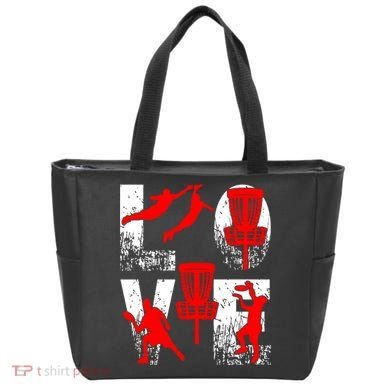 Love Disk Golf Vintage Fun Golfing Tote Bag