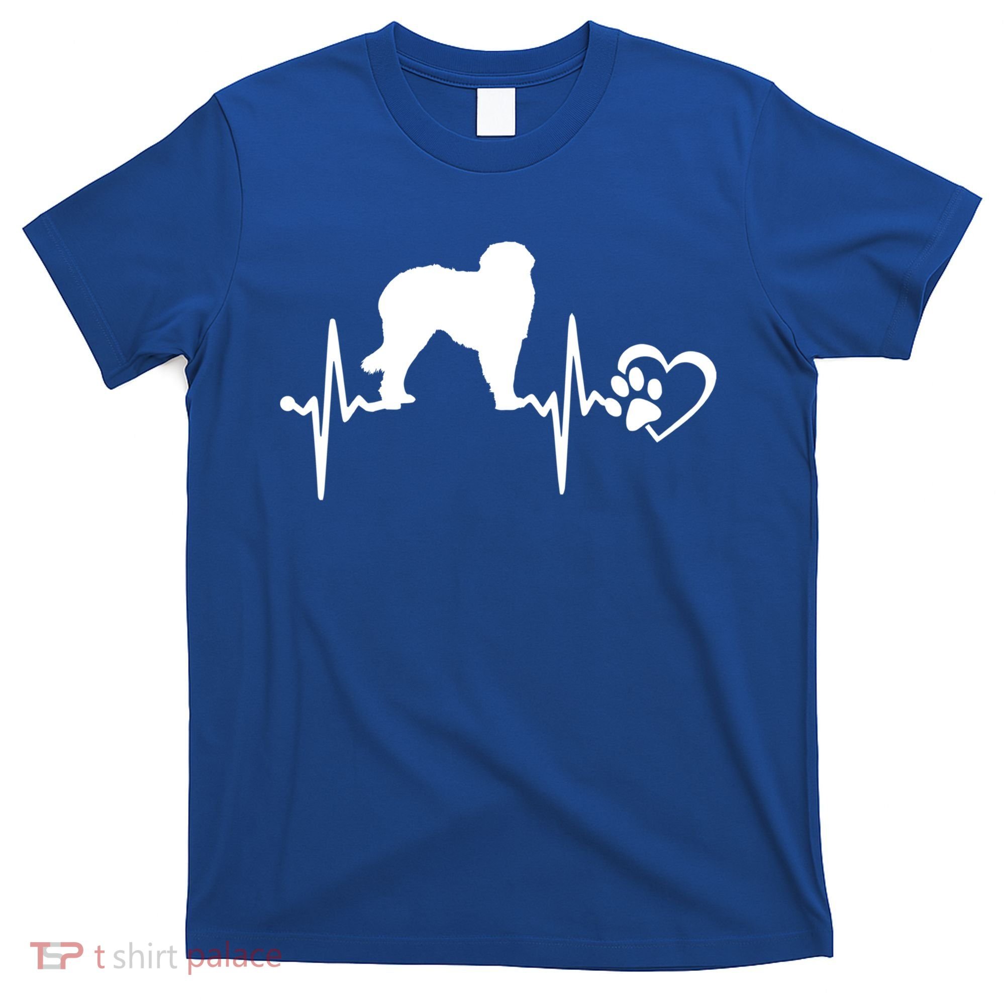 Leonberger Dog Heartbeat Paw Love Funny Puppy Lover Funny Gift T-Shirt