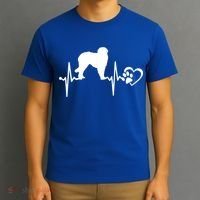 Leonberger Dog Heartbeat Paw Love Funny Puppy Lover Funny Gift T-Shirt thumb 3