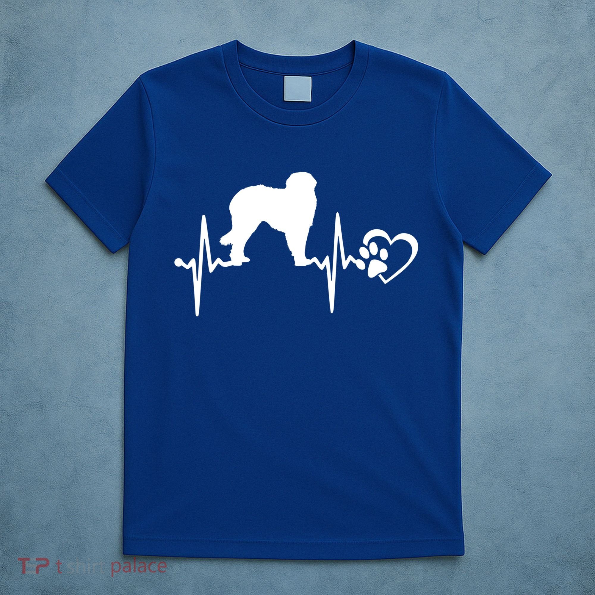 Leonberger Dog Heartbeat Paw Love Funny Puppy Lover Funny Gift T-Shirt