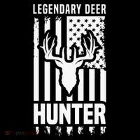 Legendary Deer Hunter Hunting Apparel Graphic USA-Made Doggie Bandana thumb 2