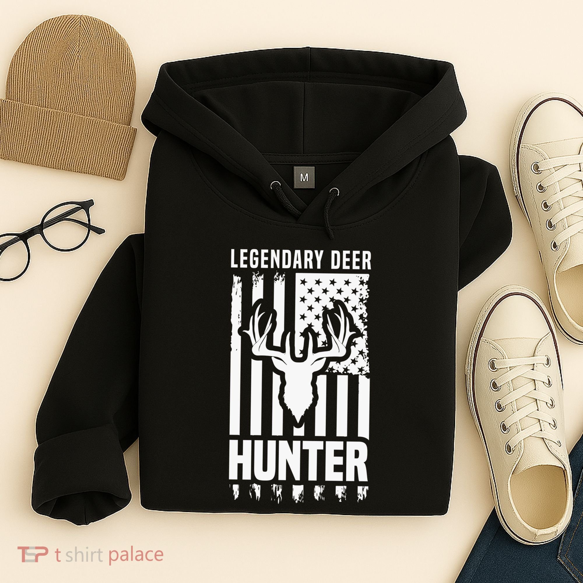 Legendary Deer Hunter Hunting Apparel Graphic Hoodie