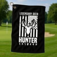 Legendary Deer Hunter Hunting Apparel Graphic Golf Towel thumb 1