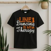 Line Dancing Is My Therapy Line Dance T-Shirt thumb 2