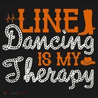 Line Dancing Is My Therapy Line Dance T-Shirt thumb 7