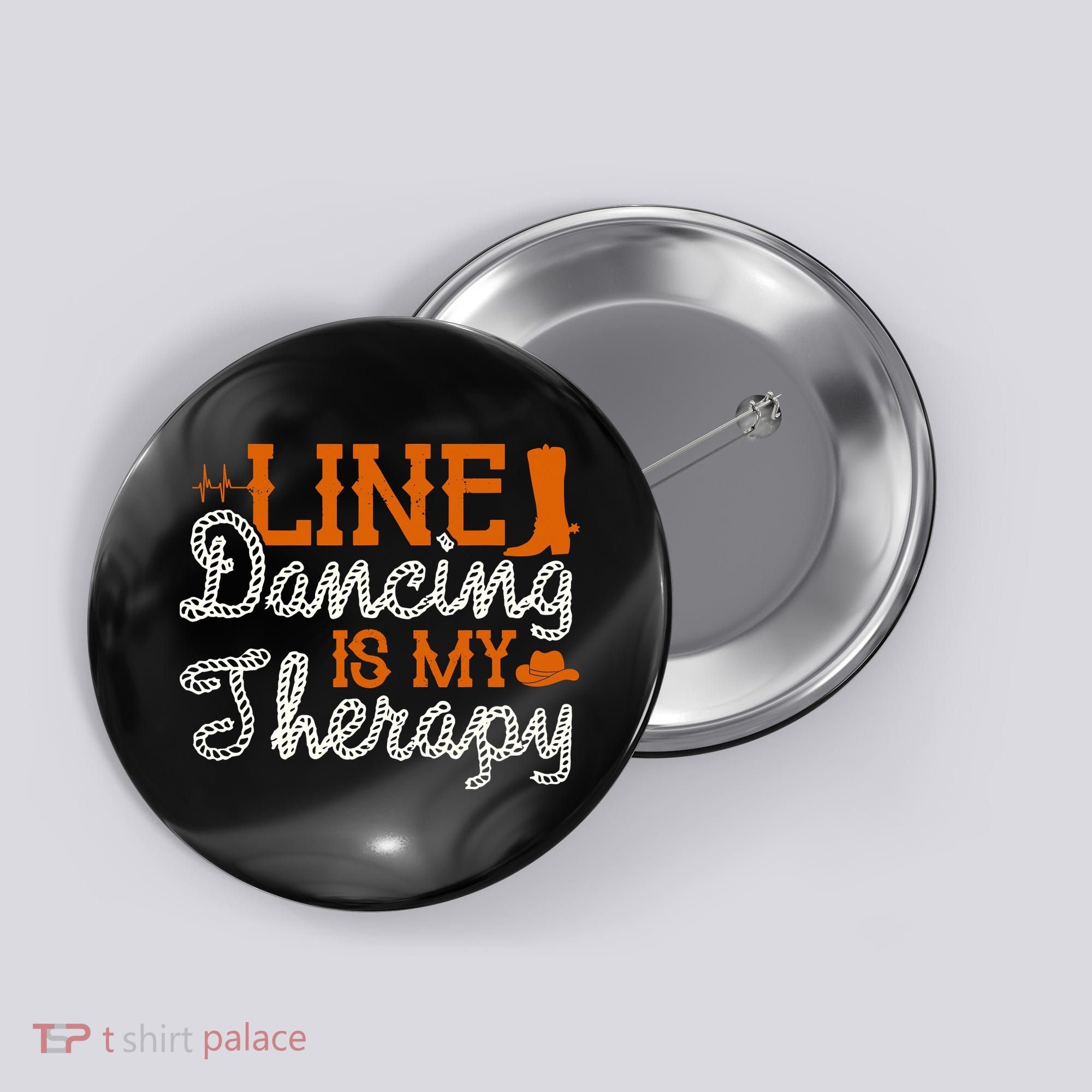 Line Dancing Is My Therapy Line Dance Button