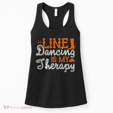 Line Dancing Is My Therapy Line Dance Women's Tank Top