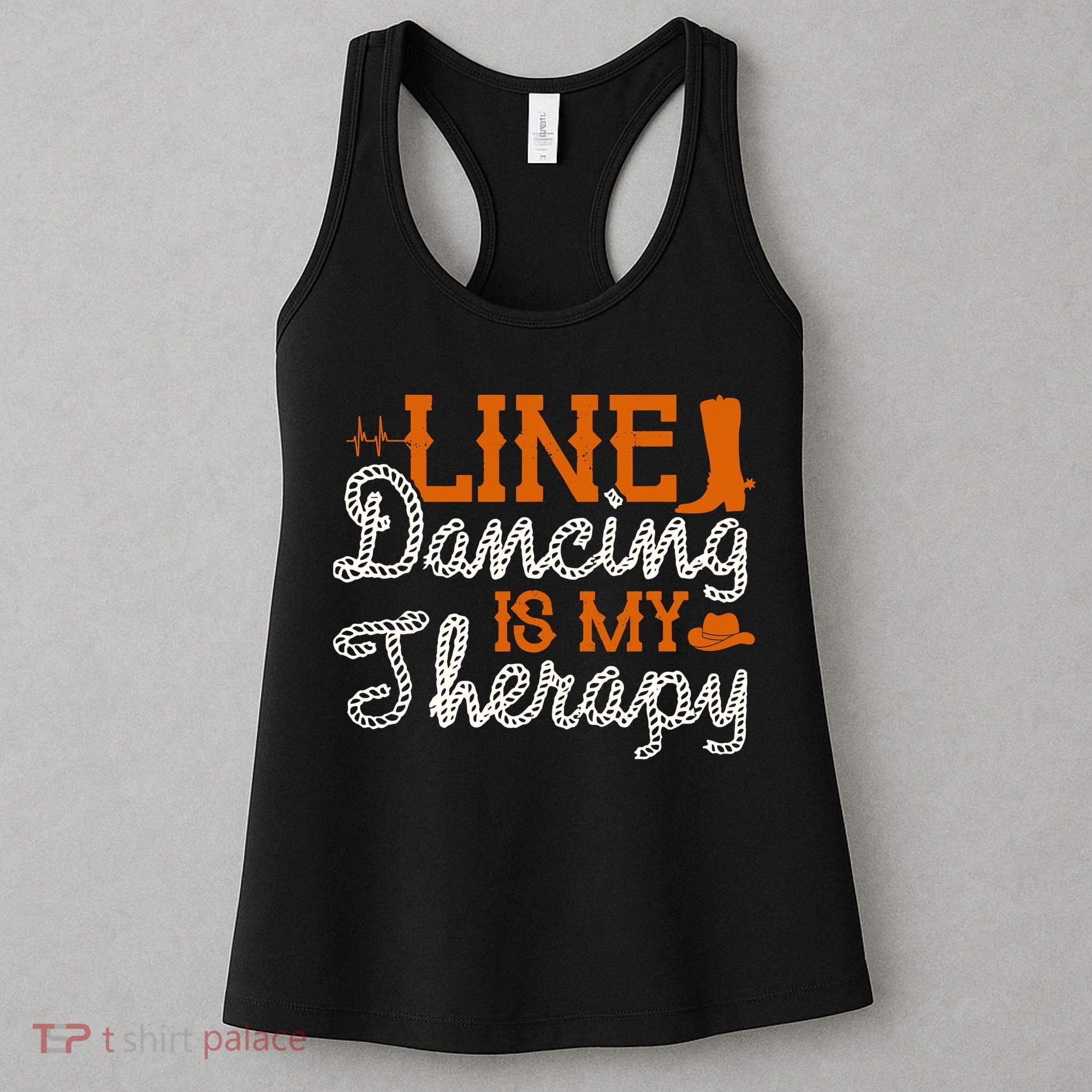Line Dancing Is My Therapy Line Dance Women's Tank Top