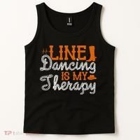 Line Dancing Is My Therapy Line Dance Tank Top thumb 2