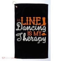 Line Dancing Is My Therapy Line Dance Golf Towel thumb 0