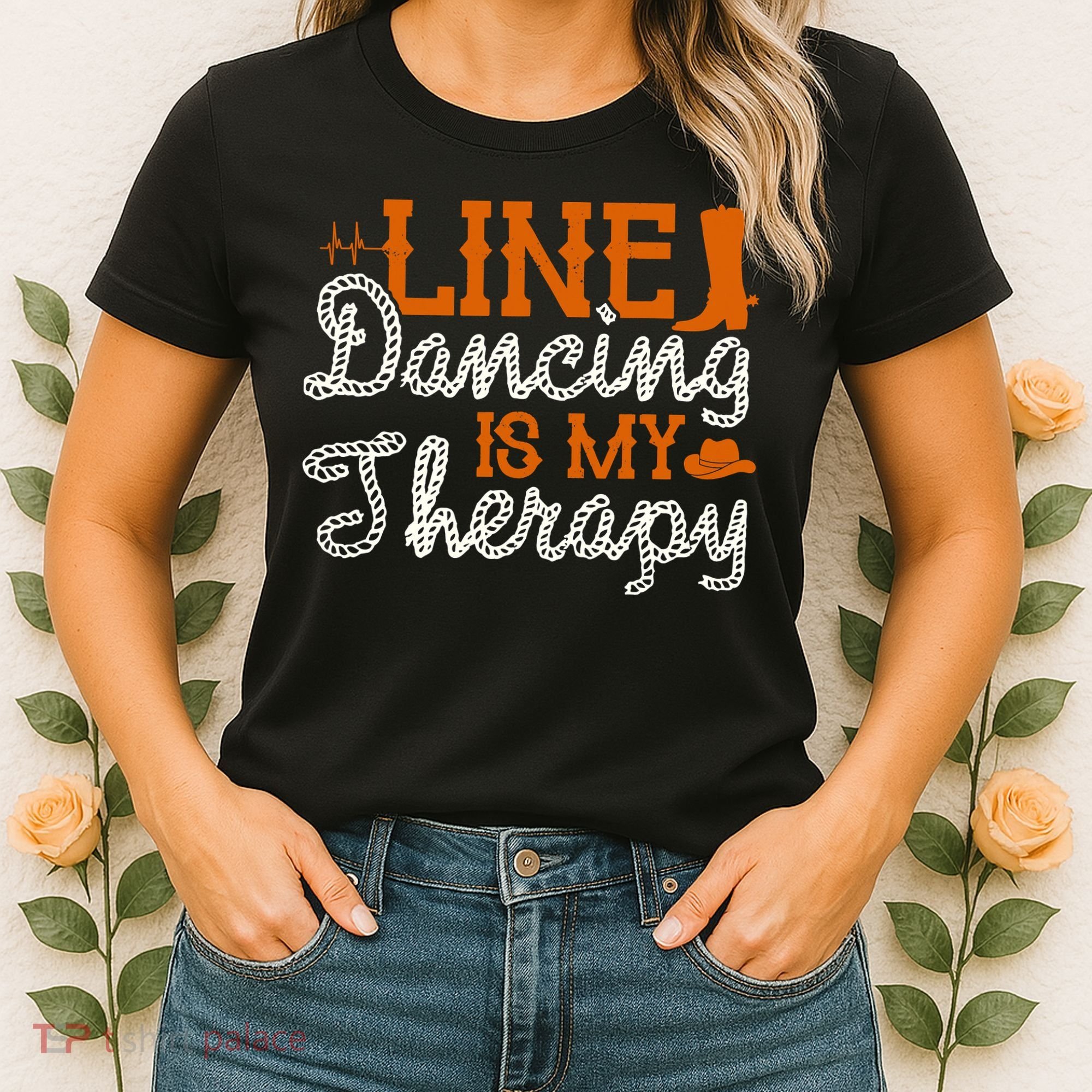 Line Dancing Is My Therapy Line Dance Women's T-Shirt