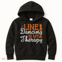 Line Dancing Is My Therapy Line Dance Kids Hoodie thumb 0