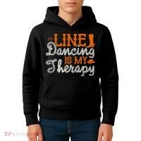 Line Dancing Is My Therapy Line Dance Kids Hoodie thumb 4
