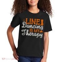 Line Dancing Is My Therapy Line Dance Kids T-Shirt thumb 2
