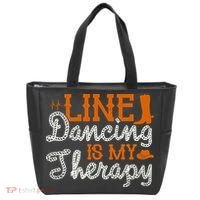 Line Dancing Is My Therapy Line Dance Tote Bag thumb 0