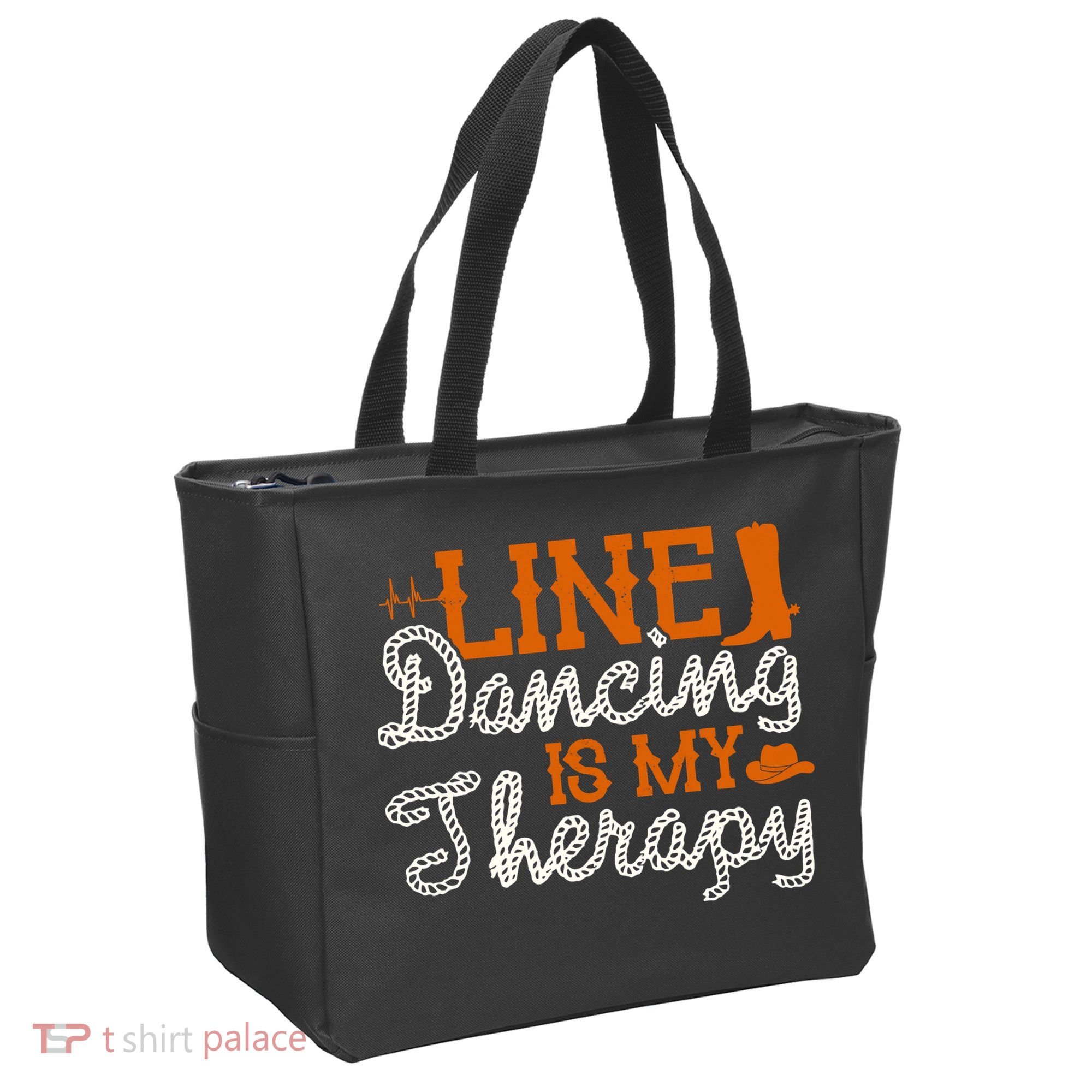 Line Dancing Is My Therapy Line Dance Tote Bag
