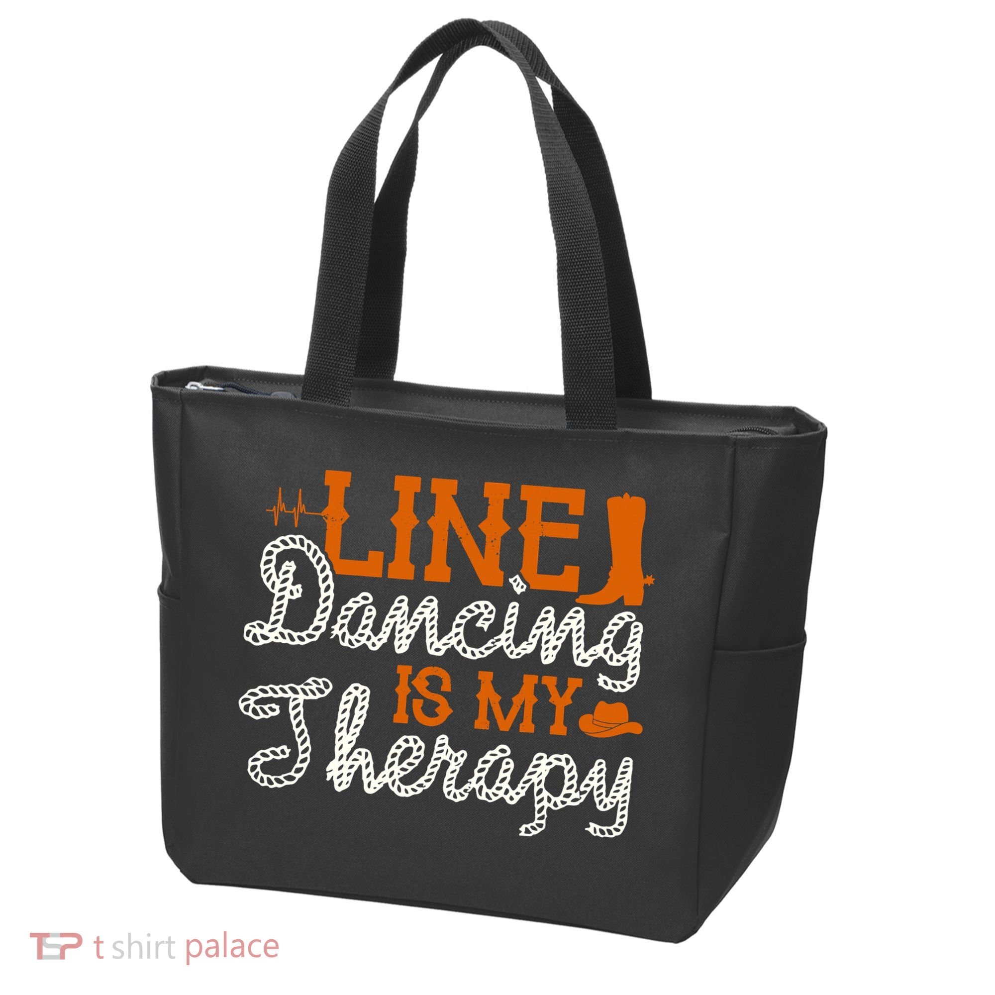 Line Dancing Is My Therapy Line Dance Tote Bag