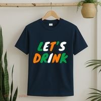 Lets Drink Irish Flag Colors St Patrick's Day T-Shirt thumb 2