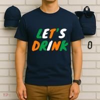 Lets Drink Irish Flag Colors St Patrick's Day T-Shirt thumb 6