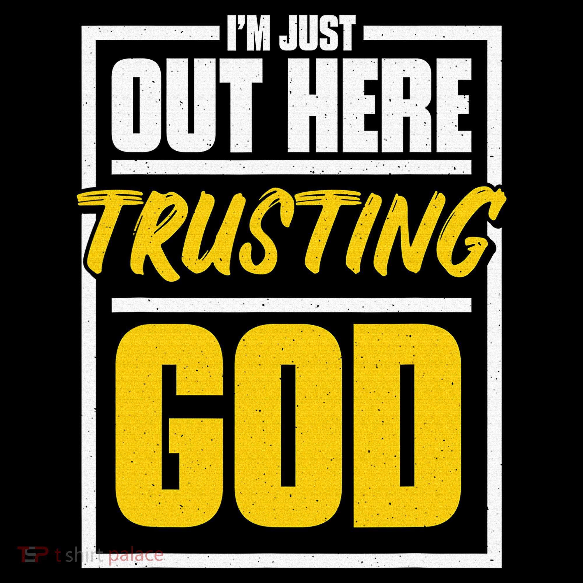 Leopard Daisy I'm Just Out Here Trusting God Christian Gift Apron