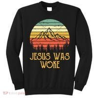 Liberal Democrat Jesus Was Woke Christian Sweatshirt thumb 0