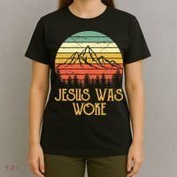 Liberal Democrat Jesus Was Woke Christian T-Shirt thumb 4