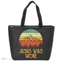 Liberal Democrat Jesus Was Woke Christian Tote Bag thumb 0