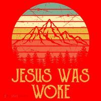 Liberal Democrat Jesus Was Woke Christian Santa Hat thumb 1