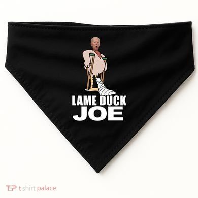 Lame Duck Joe Biden Funny USA-Made Doggie Bandana