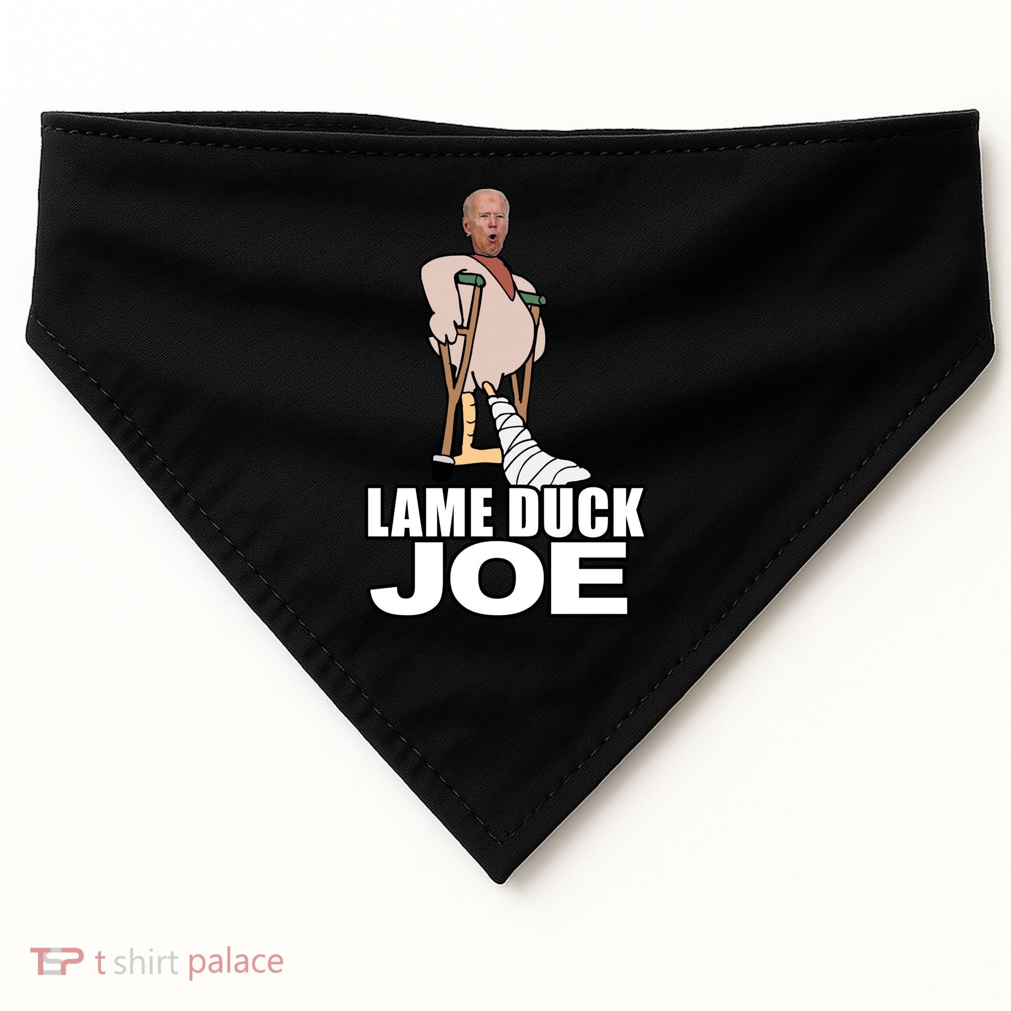 Lame Duck Joe Biden Funny USA-Made Doggie Bandana