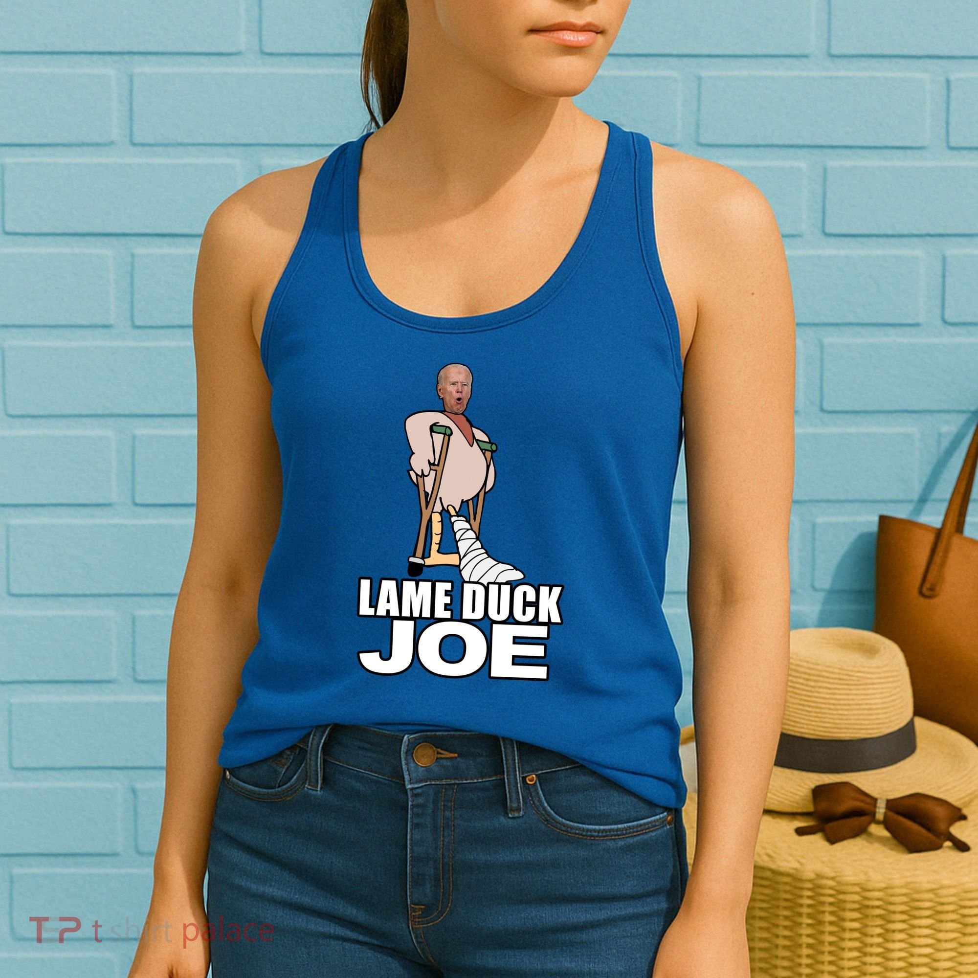 Lame Duck Joe Biden Funny Women's Tank Top