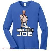 Lame Duck Joe Biden Funny Women's Long Sleeve Shirt thumb 0
