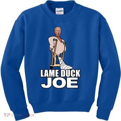 Lame Duck Joe Biden Funny Kids Sweatshirt