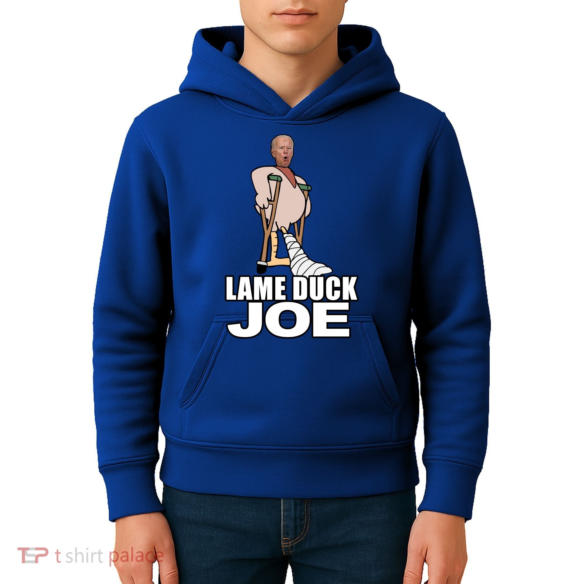 Lame Duck Joe Biden Funny Kids Hoodie