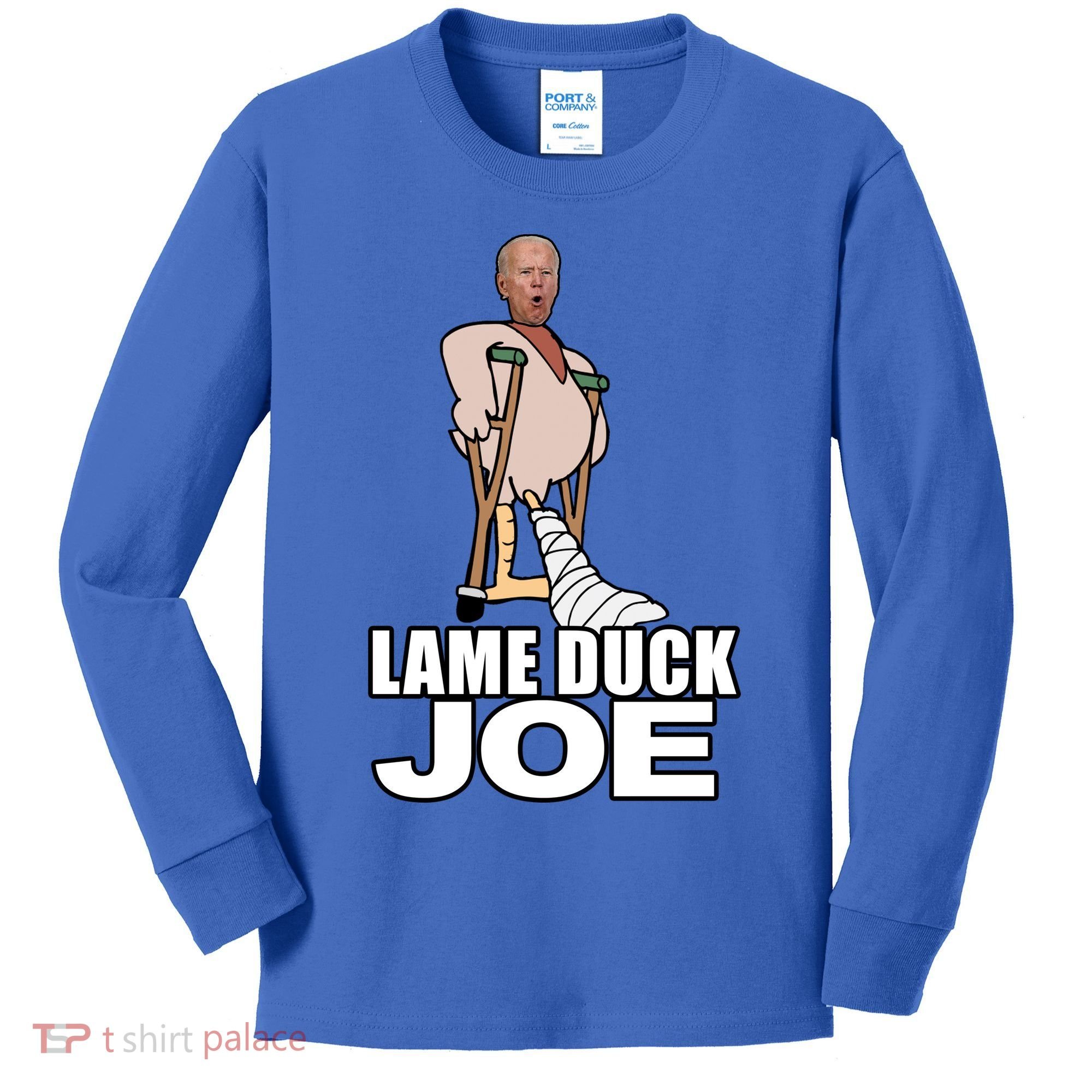 Lame Duck Joe Biden Funny Kids Long Sleeve Shirt
