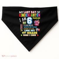 Last Day Kindergarten 1st Grade Here We Come Graduation For Kid USA-Made Doggie Bandana thumb 0