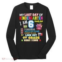 Last Day Kindergarten 1st Grade Here We Come Graduation For Kid Long Sleeve Shirt thumb 0