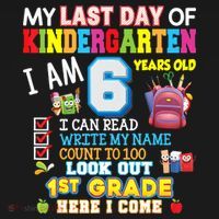 Last Day Kindergarten 1st Grade Here We Come Graduation For Kid Apron thumb 3