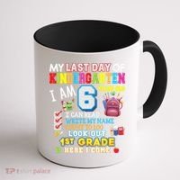 Last Day Kindergarten 1st Grade Here We Come Graduation For Kid Coffee Mug thumb 1
