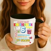 Last Day Kindergarten 1st Grade Here We Come Graduation For Kid Coffee Mug thumb 3
