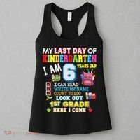 Last Day Kindergarten 1st Grade Here We Come Graduation For Kid Women's Tank Top thumb 3