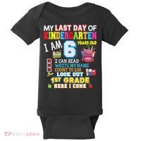 Last Day Kindergarten 1st Grade Here We Come Graduation For Kid Baby Bodysuit thumb 0