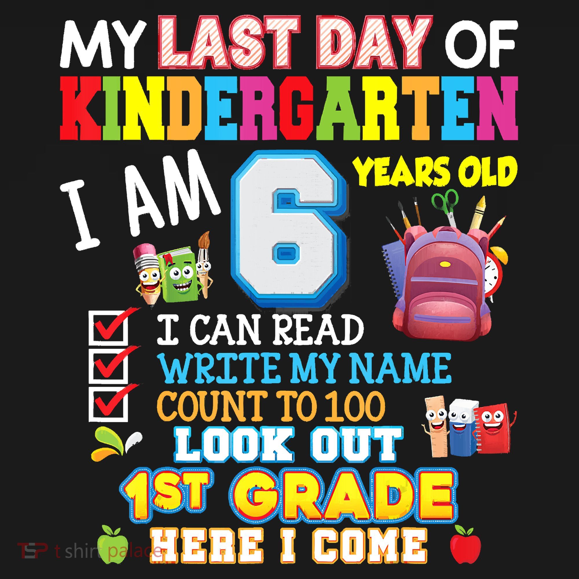 Last Day Kindergarten 1st Grade Here We Come Graduation For Kid Visor