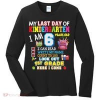 Last Day Kindergarten 1st Grade Here We Come Graduation For Kid Women's Long Sleeve Shirt thumb 0