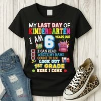 Last Day Kindergarten 1st Grade Here We Come Graduation For Kid Women's T-Shirt thumb 3