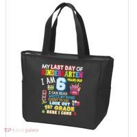 Last Day Kindergarten 1st Grade Here We Come Graduation For Kid Tote Bag thumb 3