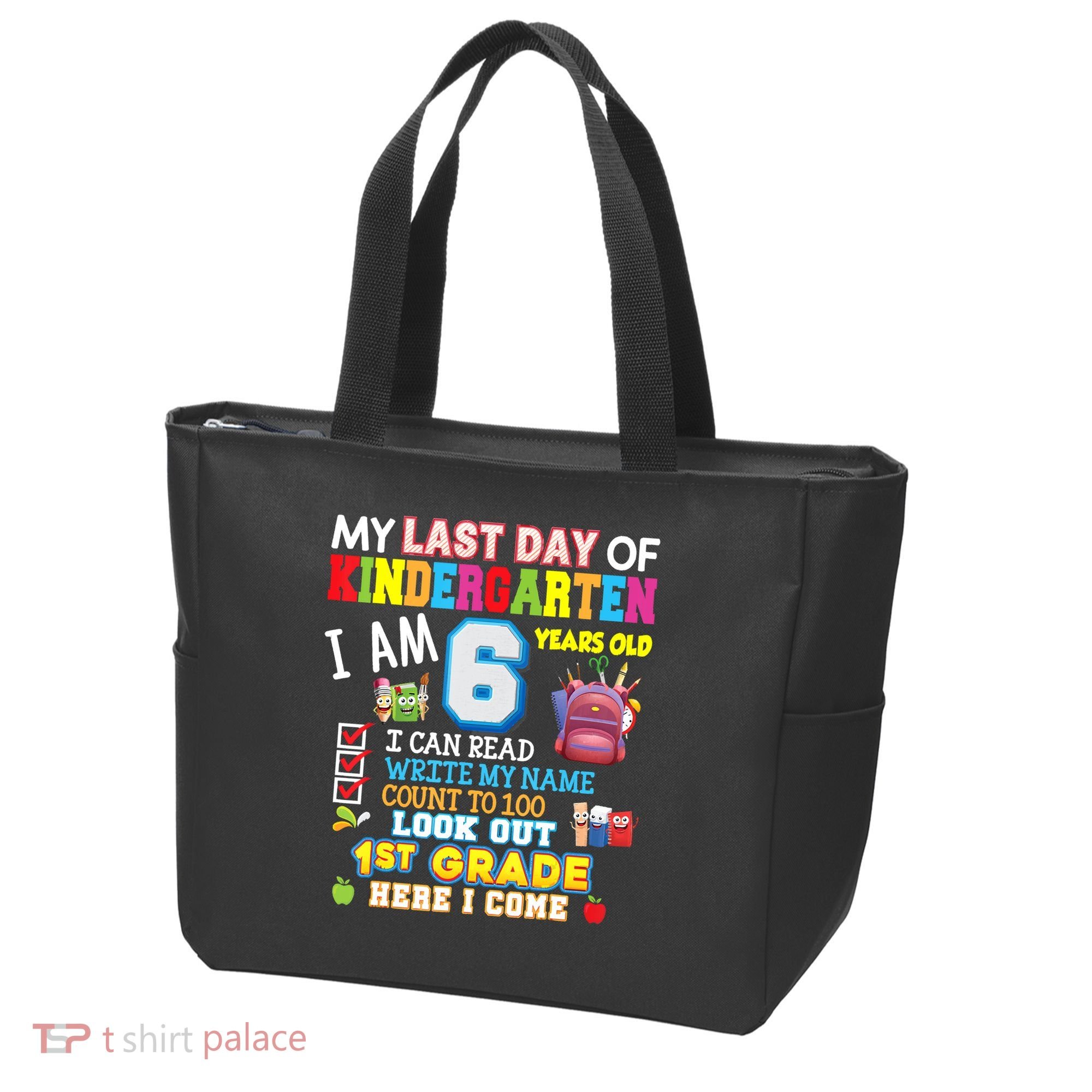 Last Day Kindergarten 1st Grade Here We Come Graduation For Kid Tote Bag