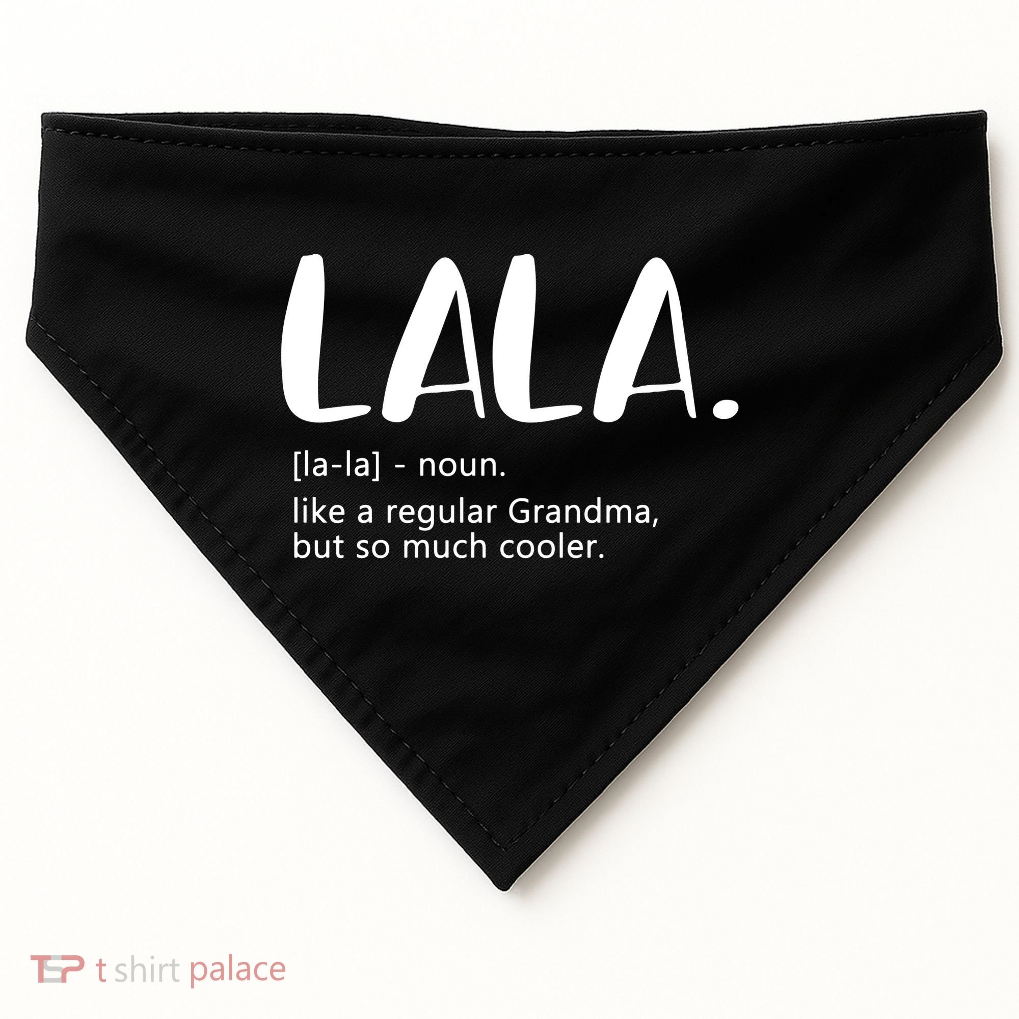 Lala Dictionary Like A Regular Grandma But Cooler Funny USA-Made Doggie Bandana