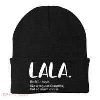 Lala Dictionary Like A Regular Grandma But Cooler Funny Beanie thumb 0