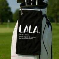 Lala Dictionary Like A Regular Grandma But Cooler Funny Golf Towel thumb 2